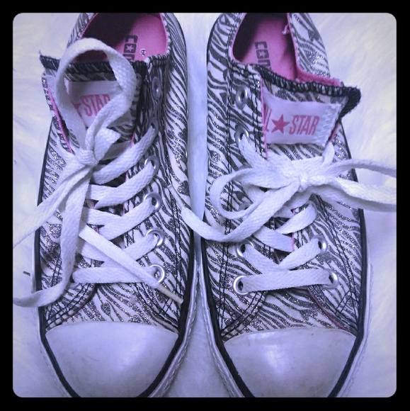 converse glitter zebra